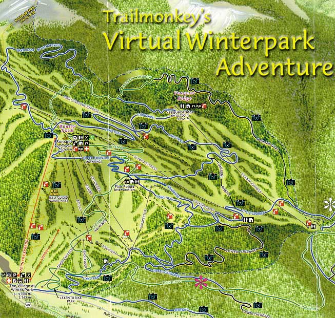 Winterpark Trails, Press on camera icon for trail pix!