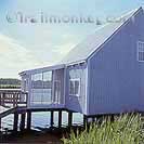 Bayou Cabins, with their own piers!  Posh camping...
